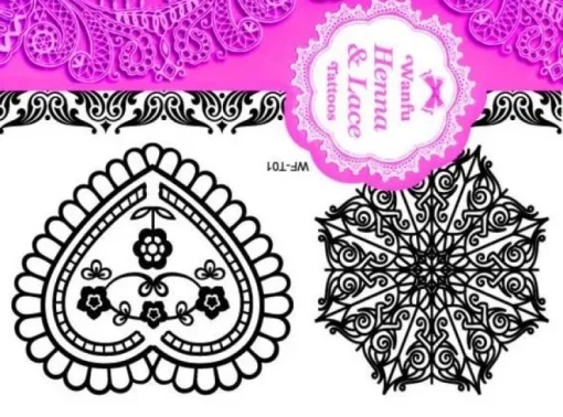 Tradera SVART Engångs Tatuering / BLACK Temporary Tattoo| Tatovering