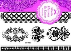 Tradera SVART Engångs Tatuering / BLACK Temporary Tattoo| Tatovering