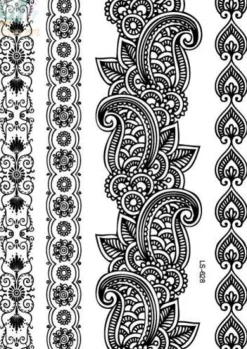 Tradera SVART Engångs Tatuering / BLACK Temporary Tattoo| Tatovering