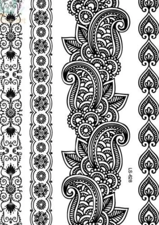 Tradera SVART Engångs Tatuering / BLACK Temporary Tattoo| Tatovering