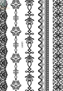 Tradera SVART Engångs Tatuering / BLACK Temporary Tattoo| Tatovering