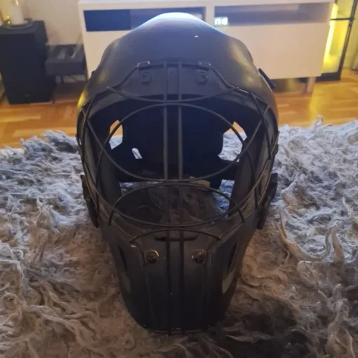 Tradera Svart Unihoc mask> Floorball