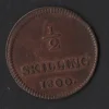 Tradera SVERIGE 1800 1/2 SKILLING KONG GUSTAV IV ADOLF| Svenske Mønter