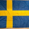 Tradera Sveriges flagga, längd 200 cm> Flag