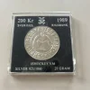 Tradera Sveriges Riksbanks silvermynt 200 kr 1989 Ishockey-VM| Andre Mønter & Sedler