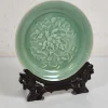 Flash Sale Tallrik med tallriksställ - Kinesisk celadon med glaserad porslinsplatta Orientalsk Kunst Og Porcelæn