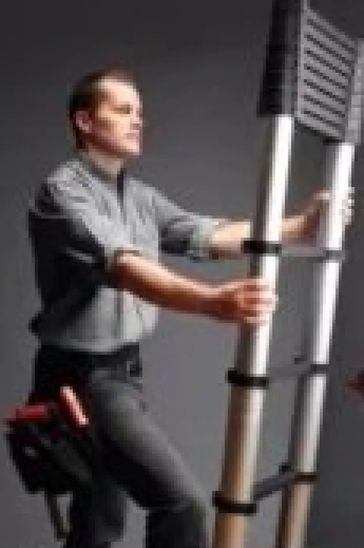 Flash Sale TELESKOPSTEGE, 3,8 METER, I PROFFSIGT UTFÖRANDE, WORHAN, NY &OANVÄND, FRI FRAKT. Andre Byggevarer