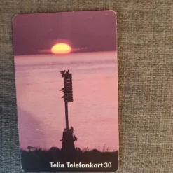 Tradera Telia Telefontkort 30 - Vacker solnedgång> Telefonkort