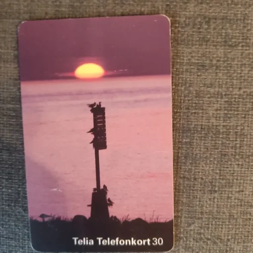 Tradera Telia Telefontkort 30 - Vacker solnedgång> Telefonkort