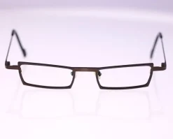 Shop Theo Belgium XM 98 vintage eyeglasses brown metal frame-circa 1990s-NO lenses Briller & Tilbehør