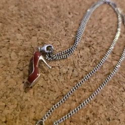 Tradera THOMAS SABO Berlock klacksko + kedja / silver / 835 / 925> Andre Smykker