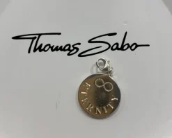 Tradera Thomas Sabo charm / berlock, rund platta med texten Eternity.> Armbånd