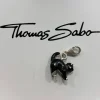 Tradera Thomas Sabo charm / berlock, svart katt / black cat i kallemalj.> Armbånd