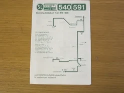 Tradera Tidtabell 1976 SL Busslinjerna 540 & 591 Tidtabell från 8/6> Køreplaner
