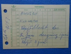 Tradera Tidtabell Alvesta Vislanda SJ Statens Järnvägar> Jernbane- & Sporvogns-memorabilia