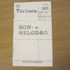 Tradera Tidtaberll Buss Linje 143 Turlista 1964 Stockholm> Køreplaner