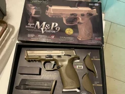 Tradera Tokyo Marui Smith & Wesson M&P9 Custom Gas Blowback Airsoft Pistol - Flat Dark> Eventyrsport