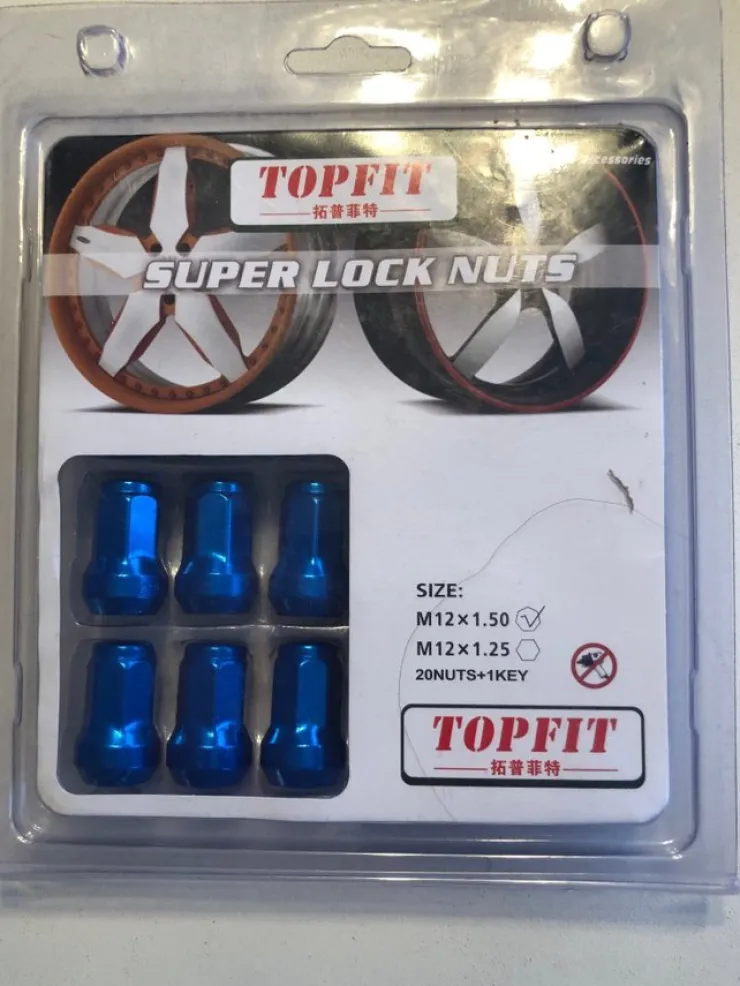 Discount TOPFIT Super Lock Nuts - Blå Andet