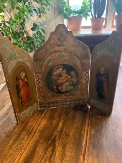 Shop Triptyk med Maria med barnet Ikoner & Religiøse Genstande