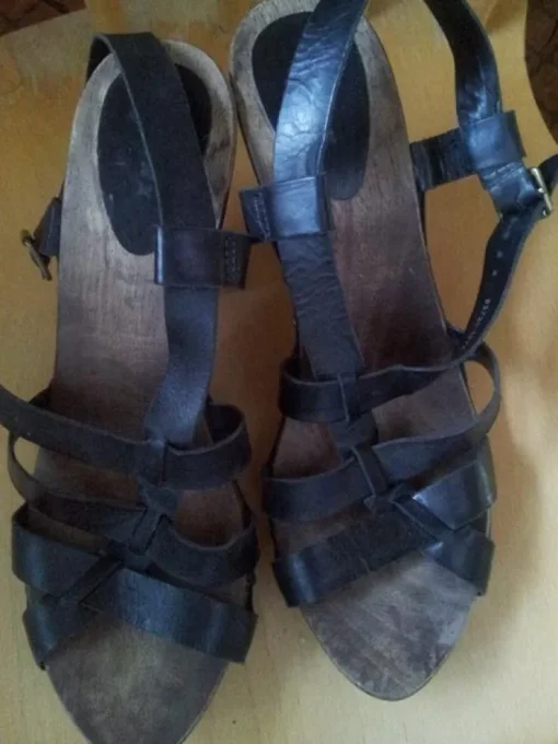 Tradera Träskor Skinn sandaler storlek 40> Damesko
