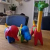 Tradera Tupperware djur - Elefant, Hund & Giraff. Klick-kloss| Tupperware