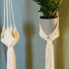 Tradera Två stora fina Amplar i makramé /plant hanger| Potter & Plantedyrknings-systemer
