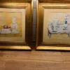 Tradera TVÅ VACKRA GOUACHER STILLEBEN FINA RAMAR| Anden Kunst