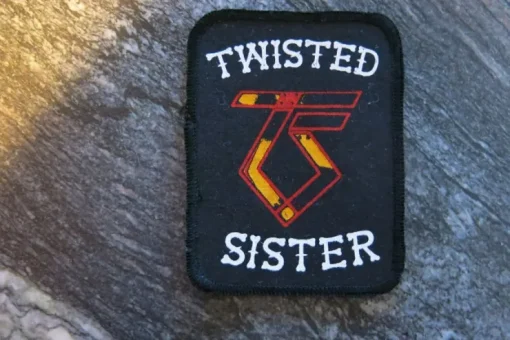 Shop Tygmärke TWISTED SISTER, 10 x 7,5 cm Stofmærker & Pins