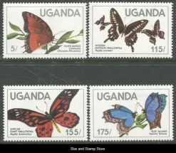 Tradera Uganda | Mi 407-410 | Postfriskt | Kv 210:-| Europa