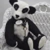 Tradera Unik handgjord Pandabjörn konstnärsbjörn av Anita H. Teddy treasures 30cm| Bamser