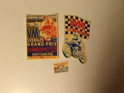 Tradera Unika etiketter/dekaler från VM Kristianstad Skånloppet| Bensinia