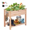 Tradera Upphöjd Odlingslåda i Trä – 86 x 46 x 76 cm för Blommor & Grönsaker| Potter & Plantedyrknings-systemer