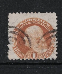 Tradera USA 1869 1 c Benjamin Franklin KV 1720:-| Nordamerika