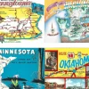 Tradera USA 16 fina kort med Kartor.| Verden Undtagen De Nordiske Lande
