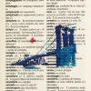 Tradera Utskrift på sida från italienskt-spanish lexsikon| Plakater