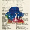 Tradera Utskrift på sida från italienskt-spanish lexsikon| Plakater