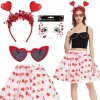 Flash Sale Valentine ?? Alla hjärtans dag set - Diadem, solglasögon & tyllkjol Alt På Billedet