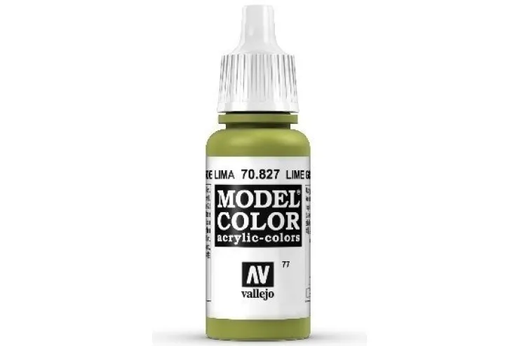 Tradera Vallejo Model Color, akrylfärg flaska 17ml: Limegrön 70827| Plastik Byggesæt