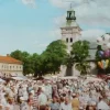 Tradera Varberg - Torget ~1959 - Förlag Pressbyrån| Svenske Landskaber