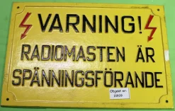 Tradera Varningsskylt (21939)| Amatørradio