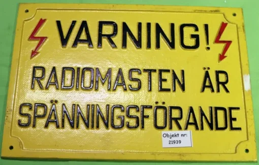 Tradera Varningsskylt (21939)| Amatørradio