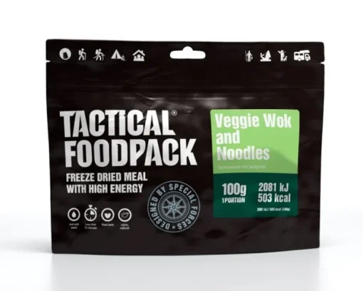 Tradera Veggie Wok and Noodles TACTICAL FOODPACK Veggie Wok & Nudlar - MRE FOOD RATION> Camping & Vandring
