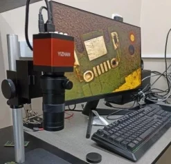Tradera VGA 13 MP industriell mikroskopkamera med LED-ringljus, automatisk vitbalans| Mikroskop