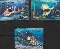 Tradera Vietnam 2004 Snäckor hav 3v| Asien