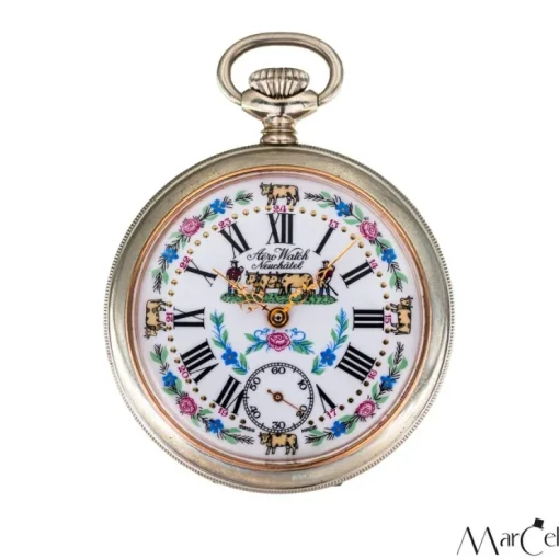 Tradera Vintage Aero Watch Nuchatel > Lommeure