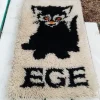 Tradera Vintage Black Cat Rug with EGE| Gulvtæpper