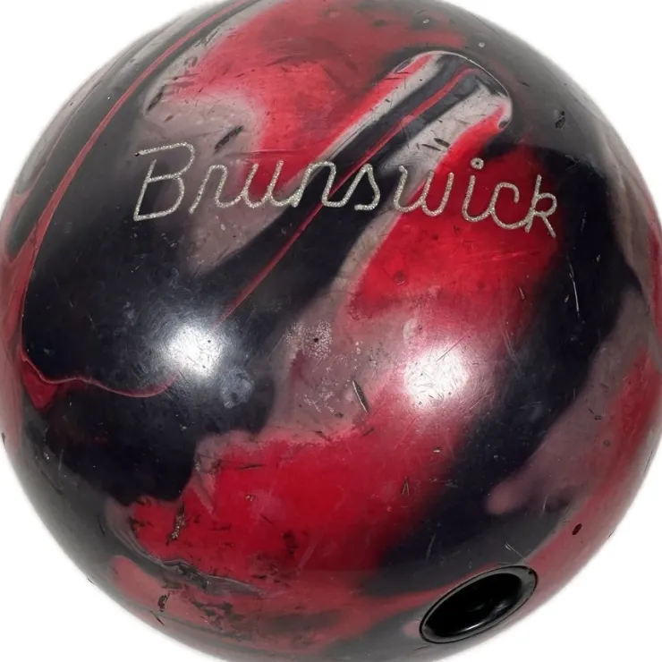 Tradera Vintage Brunswick Twister Fury Solid Bowling klot ball 6.7 kg USBC IA742017> Bowling