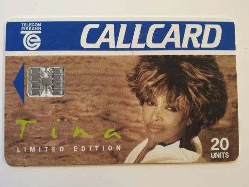 Tradera Vintage callcard telefonkort från Irland Telecom Aireann Tina Turner> Telefonkort