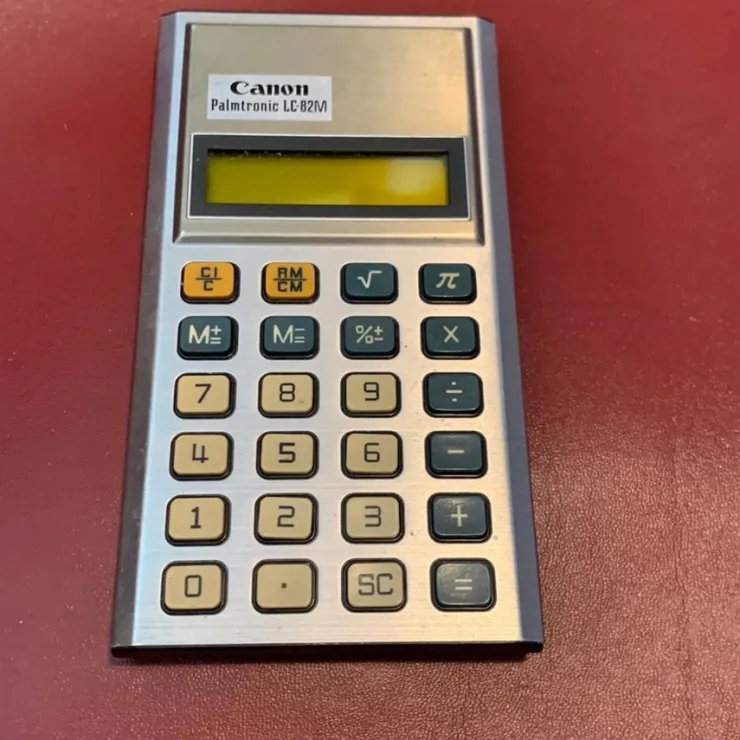 Tradera Vintage Canon Palmtronic LC-82M Räknare Calculator| Elektroniske Instrumenter