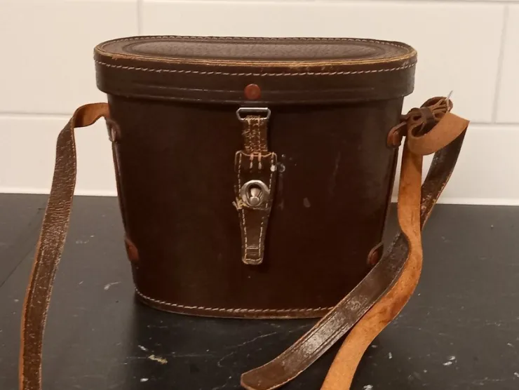 Tradera Vintage Läderfodral till kikare| Kikkerter & Teleskoper